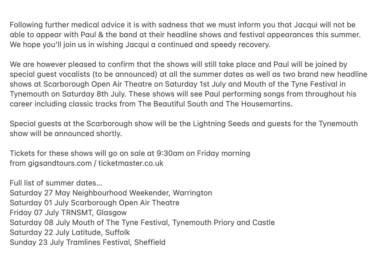 Paul Heaton tweet media