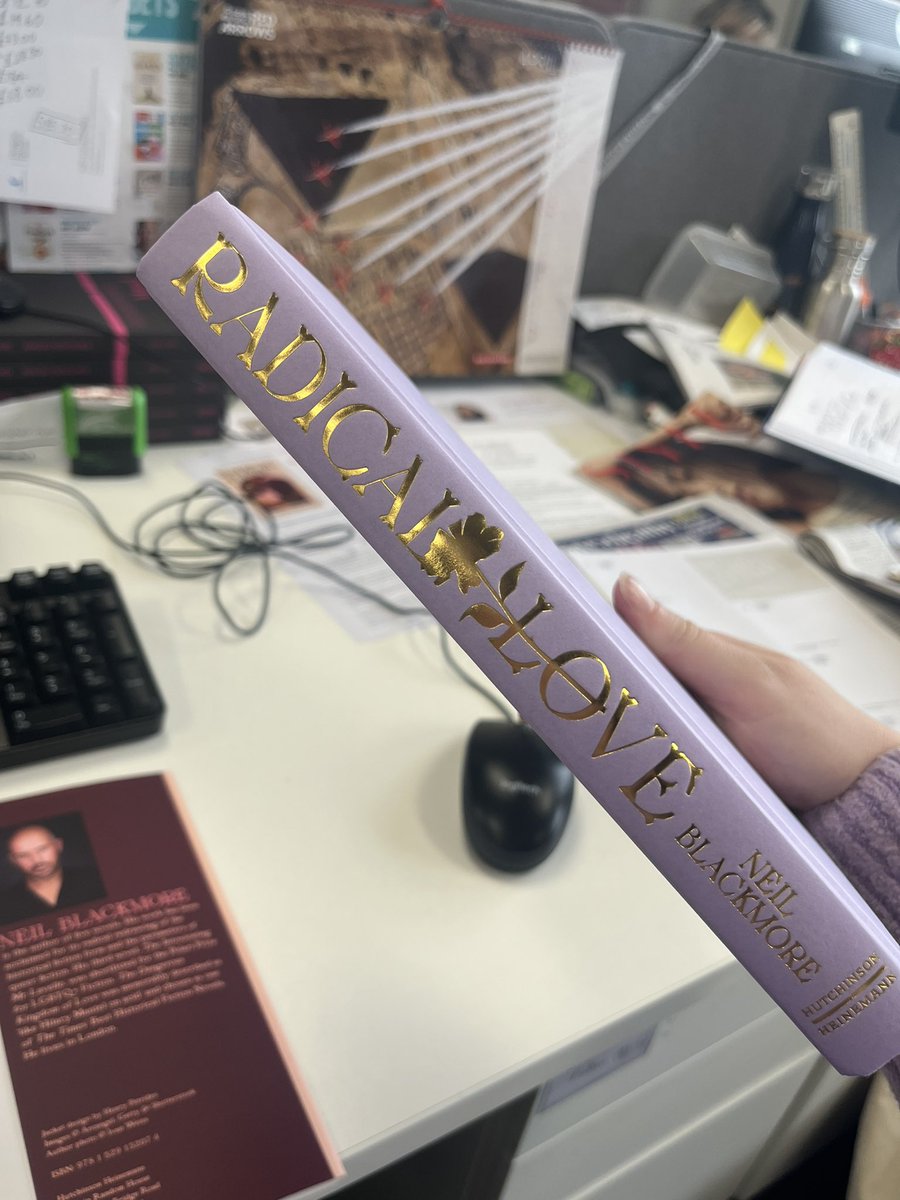 Finished copies of #RadicalLove have landed in the office. Probably one of the most beautiful book jackets ever (imo), designed by Henry Petrides. Fans of Radical Love include Sir Ian McKellen who called it ‘Astounding’. Get in touch if you’d like a copy! 💌@HutchHeinemann