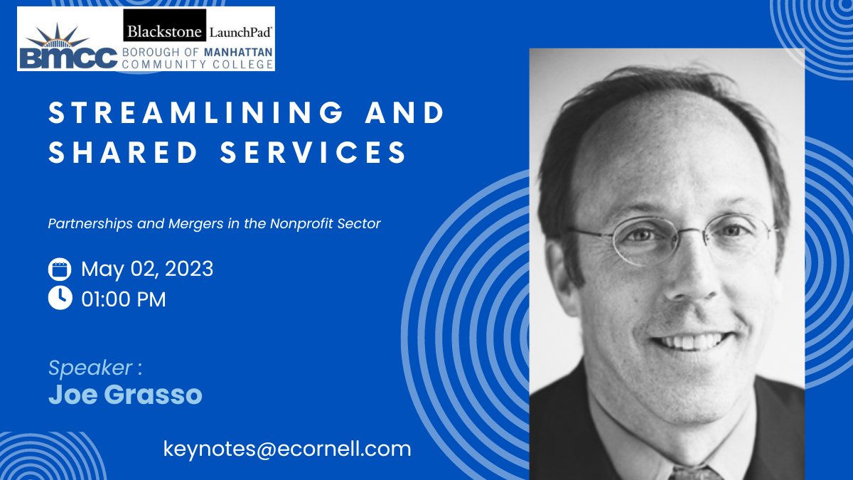 'Join expert Joe Grasso to learn about nonprofit partnerships, collaborations, mergers, and shared services. This interactive session is designed for nonprofit leaders, board members, and key staff. #NonprofitPartnerships #Collaborations #Mergers #SharedServices #Efficiency…