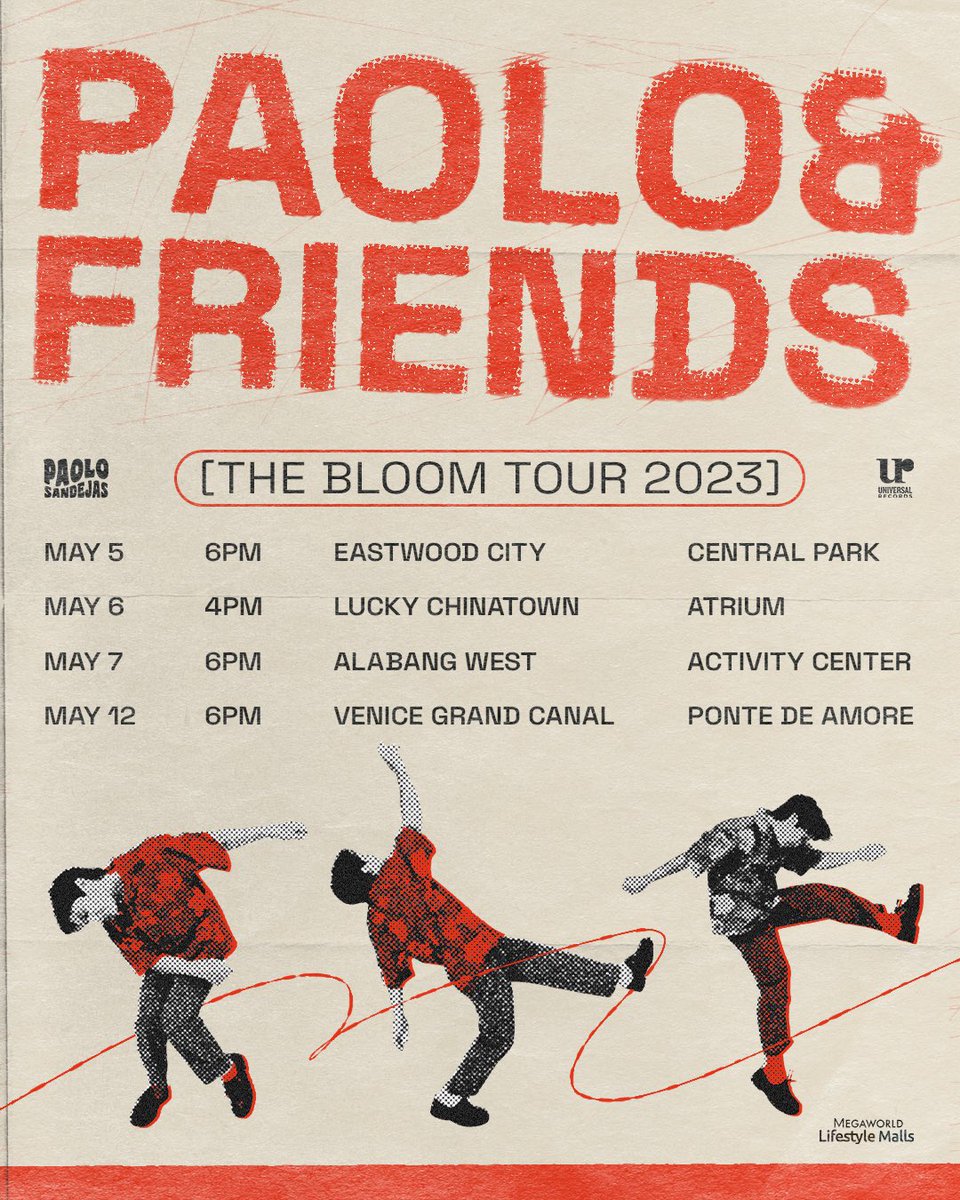 paolo_sandejas's tweet photo. Excited to announce that I’ll be going on a FREE busking tour with some of my talented friends in the industry this coming May to promote the BLOOM EP! 🌼

Can’t wait to see you guys there 🤘 https://t.co/gMGnZIfc6Z