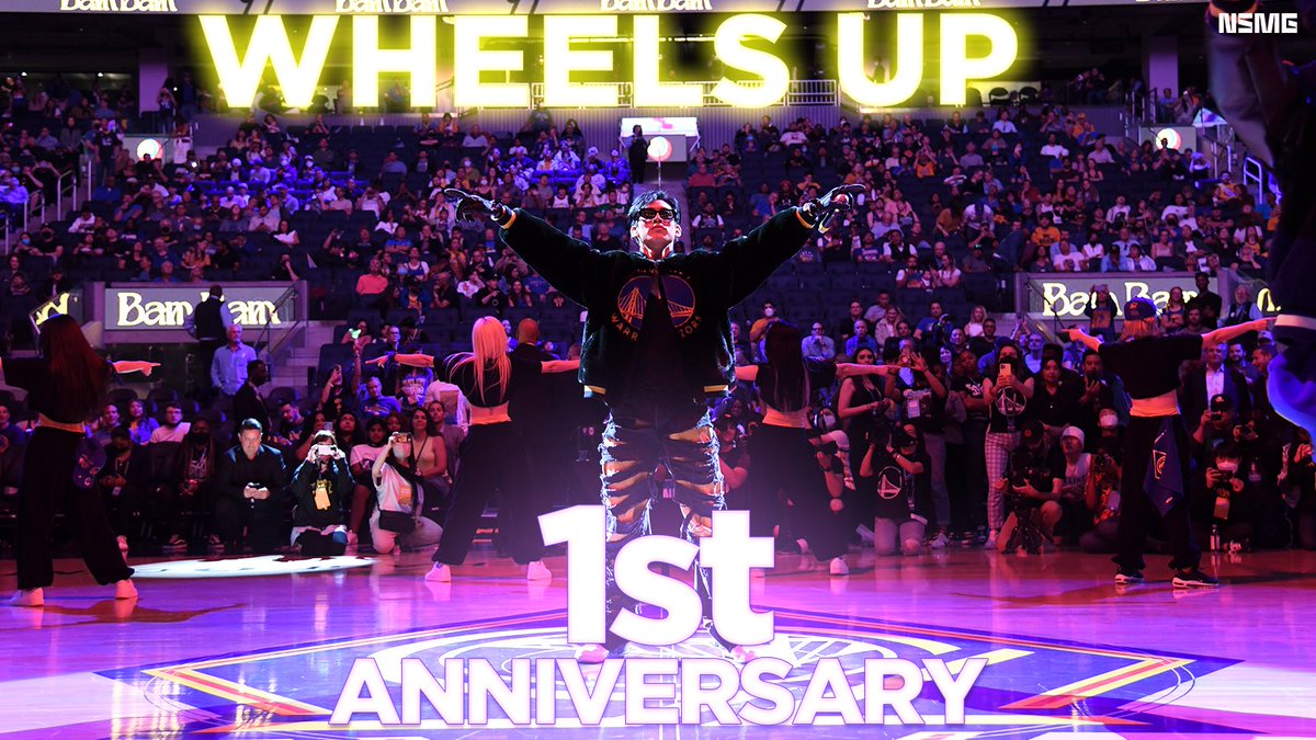 ✨ Happy 1st Anniversary to #WheelsUp by #BamBam feat. Mayzin! 

Thank you for the best and powerful song that we can vibe to 🔥

Listen now: linktr.ee/nsmg.io

#뱀뱀 #BamBam @BamBam1A 
@goldenstateent @mayzin 
#WheelsUp #BamBamWheelsUp
#BamBamxGSW #GSWxNSMG
#NSMG #Warriors