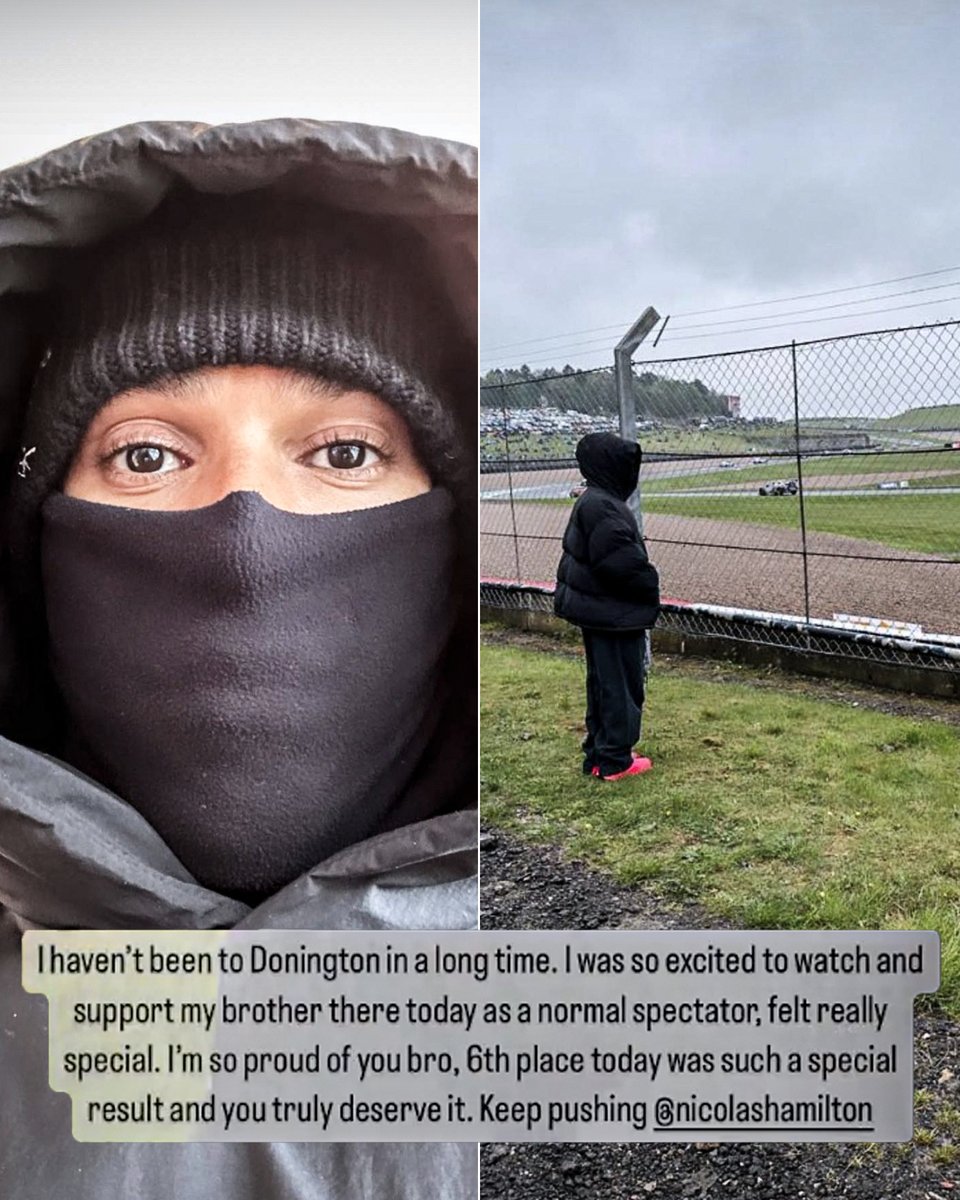 ESPNF1's tweet image. Lewis Hamilton went undercover to support his brother over the weekend. 

Nicolas Hamilton, who races with cerebral palsy, finished 6th 👏

That brotherly love ❤️