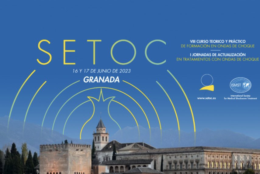 ‼️ULTIMAS PLAZAS 🚨

🔴 VIII Curso de Cerrificación Teorico y Práctico de Formación en Ondas de Choque.

🔴 I Jornadas de Actualización en Tratamientos con Ondas de Choque

🗓️ 16 y 17 de Junio 2023

📍 Granada 

➡️ plazas limitadas

toda la información en: bsj.servicioapps.com/w/setoc/
