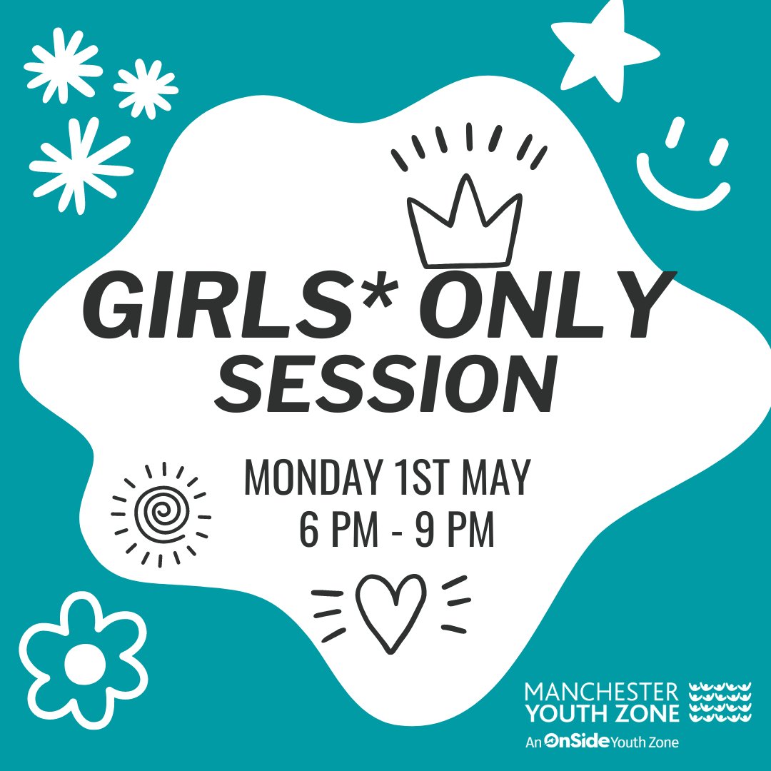 manchesteryz's tweet photo. Yes, we are back for our 3rd Girls* Only session of 2023! 💖

We’ve got lots on offer including a Beauty Bay, Hair Styling, Football, STEM Workshops, and Music Sessions.

*This session is trans and non-binary inclusive.
#MYZMagic #GirlPower #ThisGirlCan #YouthWork https://t.co/y65DgPuNhu
