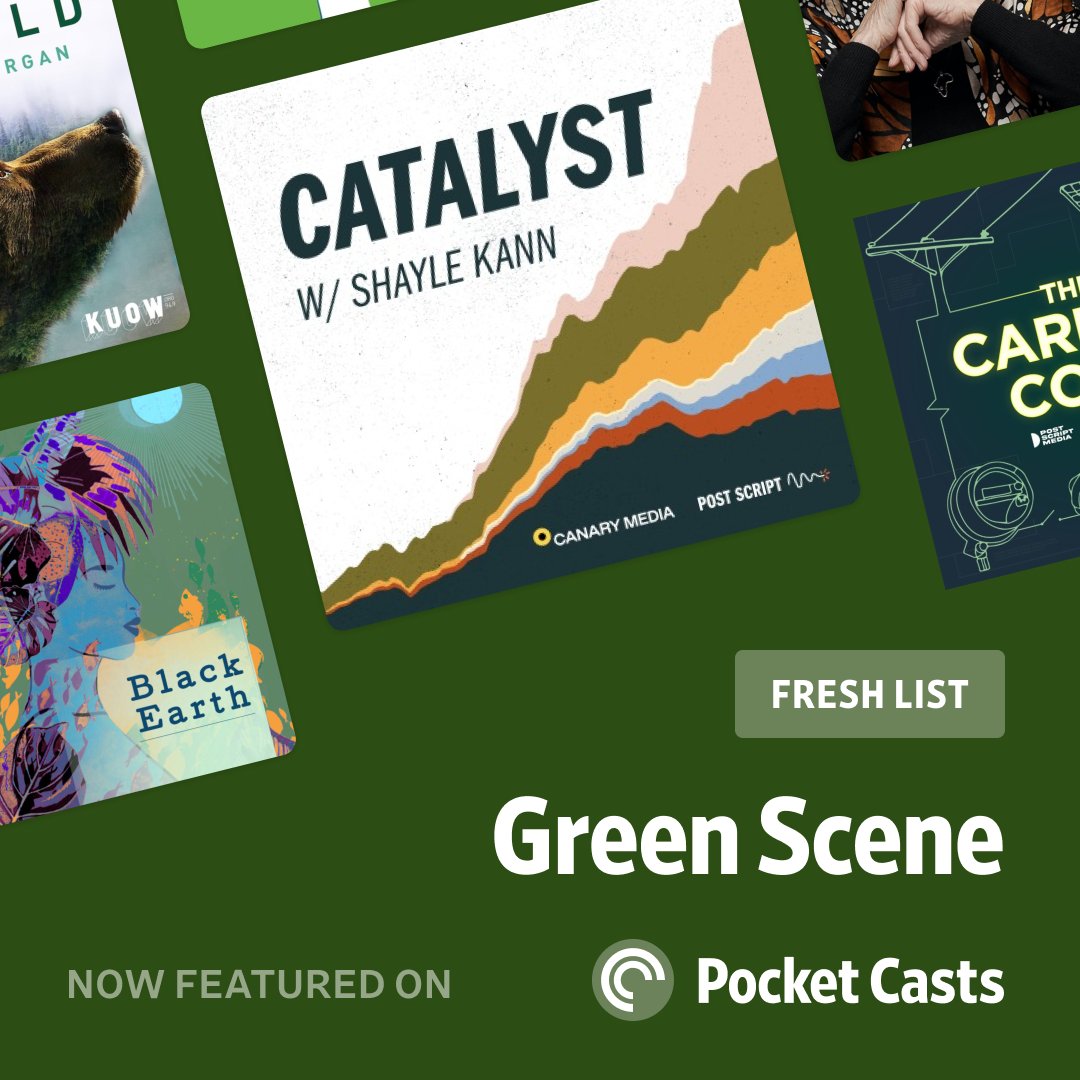 Thank you to <a href="/pocketcasts/">Pocket Casts</a> for featuring our podcast in their new "Green Scene" collection for #EarthDay and Month! 🌎⚡️

🎧 Listen on Pocket Casts: lists.pocketcasts.com/green-scene