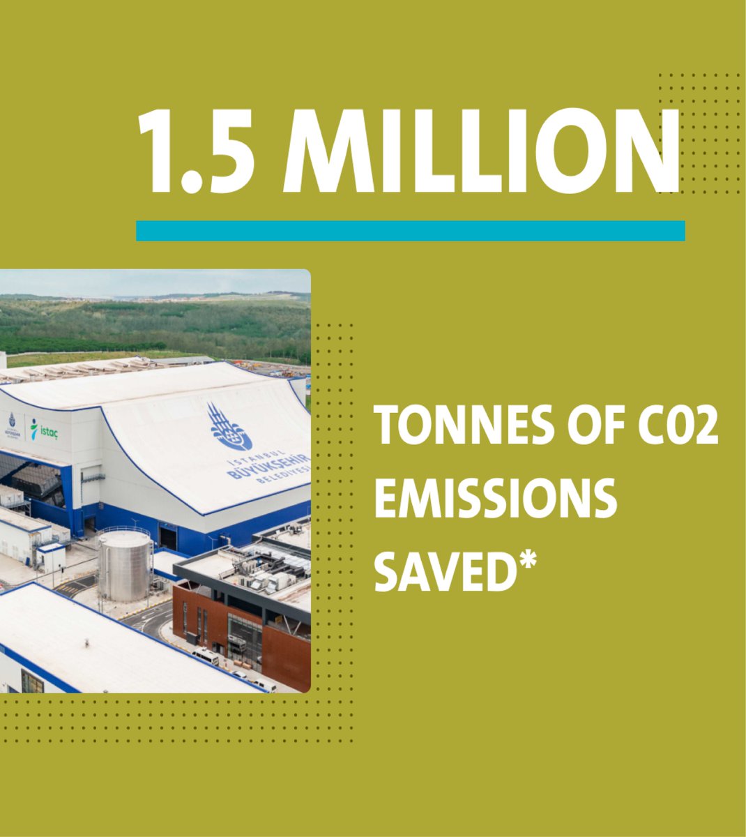 Veolia Near & Middle East is proud to operate Turkey's first waste-to-energy plant saving each year 1 million tonnes of carbon dioxide emissions. We would like to thank our partners iSTAÇ for making us part of Turkey's Ecological Transformation. 

 #co2neutral  #istanbul