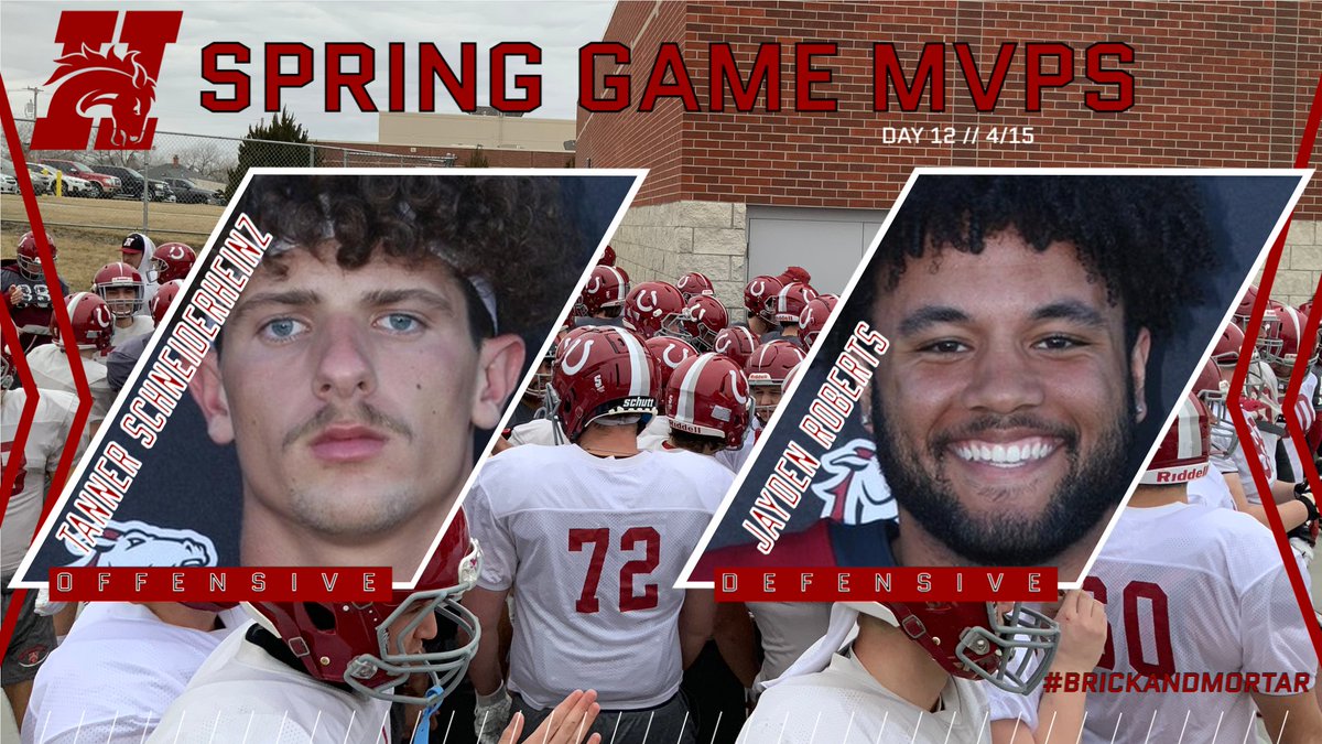 Wrapping up a great spring ball season, congrats to our two Spring Game MVPs!