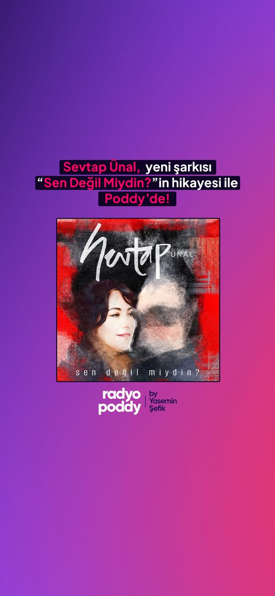 Sevtap Ünal, yeni şarkısı Sen Değil Miydin'in hikayesini Yasemin Şefik'le Radyo Poddy'de anlatıyor.
poddy.co/podcaps/644689…
<a href="/yaseminsefik/">Yasemin Şefik</a> <a href="/sevtapunal_love/">Sevtap Ünal Official</a>