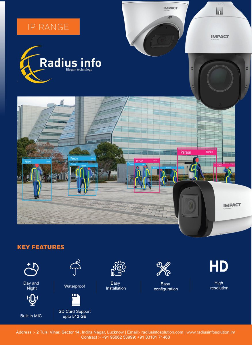 SolutionRadius's tweet image. #Impact By #Honeywell IP Range us richly featured to tackle modern- day  security threats with max benefits and ease of usage at an economical cost. 
Call : 95062 53999; 83181 71460
#radiusinfosolution #CCTVCamera #Honeywell #impactbyhoneywell #Cctvinstallation #securitysystem