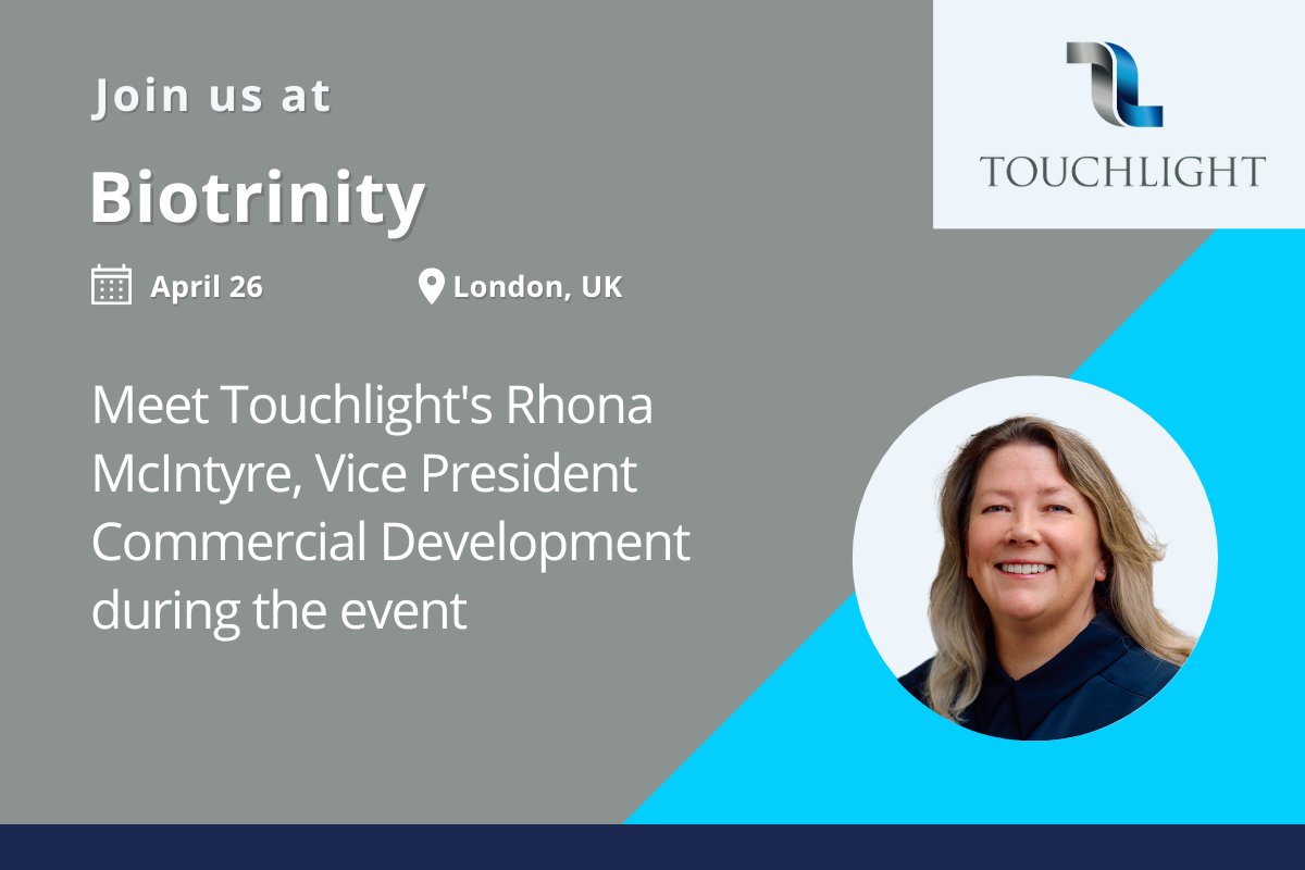 TouchlightDNA's tweet image. @ToughlightDNA are excited to be attending @OBN_UK #Biotrinity April 26th in London, UK! Meet Rhona during the event and learn about our doggybone DNA for advanced therapy development!
#CDMO #dbDNA #DNA #DrugDevelopment #AdvancedTherapies