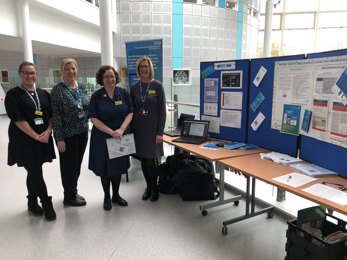 MargaretGarbet6's tweet photo. Patient safety team out engaging with clinical teams @uhbtrust making sure all areas have safety boards and know how to access the patient safely manual on line. Promoting a safety culture and learning lessons across the trust https://t.co/3VfsV22unA