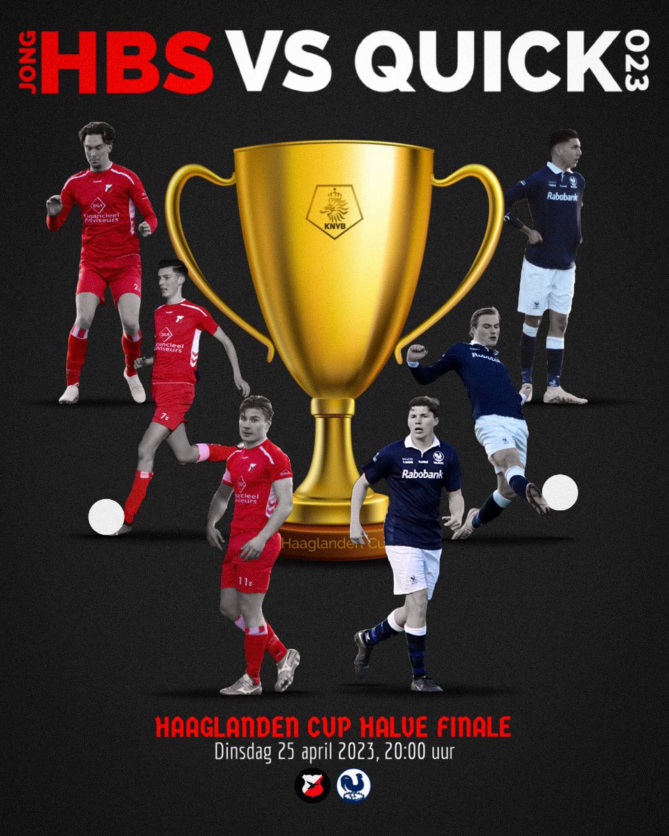 MORGEN, HALVE FINALE. #haaglandencup