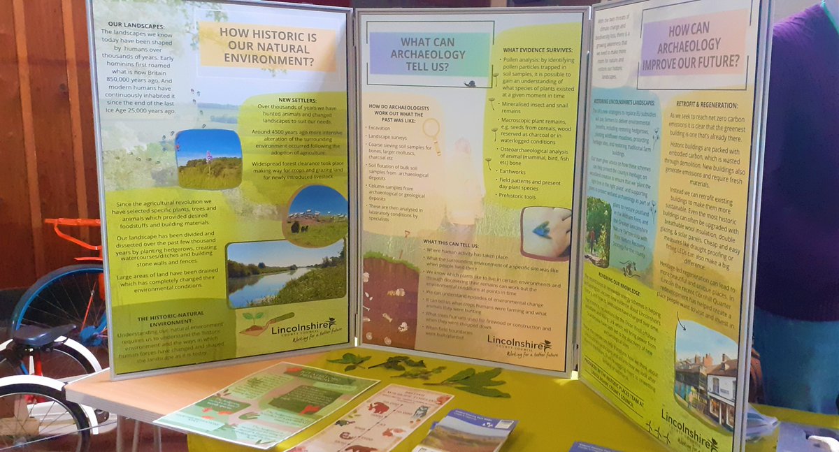 The team had a great day at  #Earthday this weekend chatting to people about the place of archaeology in our past and our future!