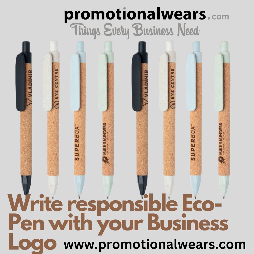 ♻️ Make a statement with Promotional Wears eco-friendly pens featuring your business logo! 🌿
🍃 #GoGreen with eco friendly promotional items 🍀
🌱 Show your commitment to the planet 🌍
🛒 Shop online at rb.gy/zk4rj
📞 +91-9136794313
#ecopens #ecogifts