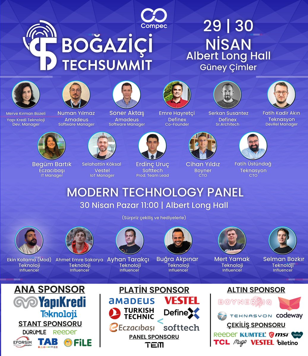 UniverListApp's tweet photo. @BounTechsummit Teknoloji değişiyor. 29-30 Nisan’da Boğaziçi Üniversitesi Güney Kampüs’te gerçekleşecek Boğaziçi TechSummit sayesinde bu değişimin merkezinde yer alabilirsin!
UNIVERLIST50 kodu ile yüzde elli indirimli kaydını hemen yap ! 
https://t.co/UbsrrmIA4f https://t.co/cJ8W6BZg43