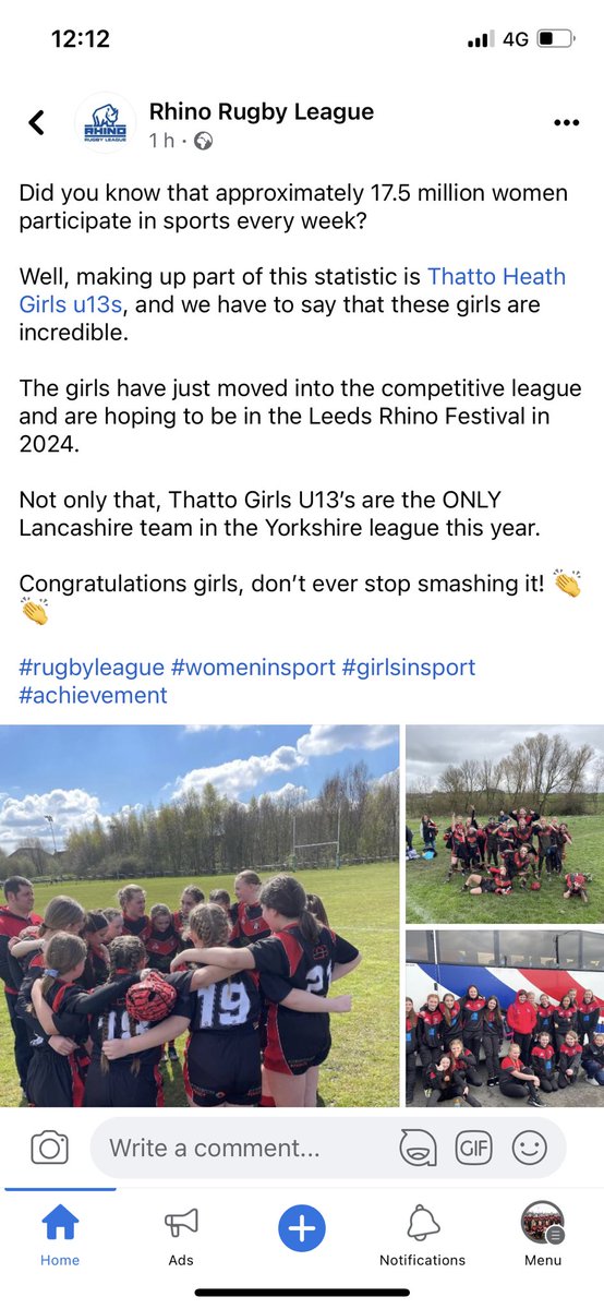 Thank you so much to @Rhino_RL for this special mention, can’t thank you enough for choosing the girls as your team of the month. <a href="/ThattoGirlsRL/">Thatto Heath Girls</a> <a href="/ThattoRugby/">Thatto Heath Crusaders</a> <a href="/saints1890women/">St.Helens Women</a>