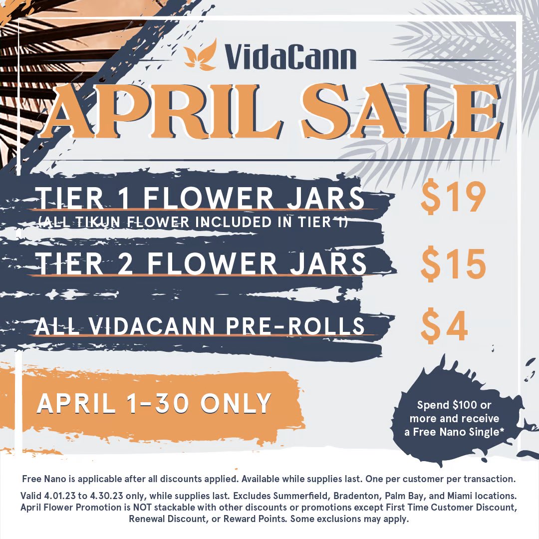 planet13florida's tweet photo. 4/20 may be over ๐ but our April Flower Sale is going strong! ๐ช๐คฉ Tap the link to enjoy this deal and 40% OFF STOREWIDE - https://t.co/7Wi7jX72GX
#HappyMonday #MondayMood #Mondayvibes #CannabisCommunity #CannabisMedicinal #FloridaMMJ https://t.co/v0x4mwLnu2