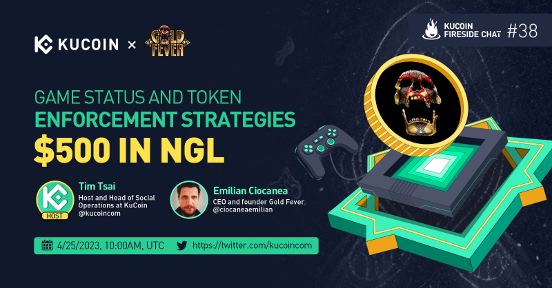 kucoincom's tweet photo. 🎮🚀 Gear up for an exciting discussion on "Game Status &amp; Token Enforcement Strategies" with @GoldFeverGame!

🎁$500 Giveaway (10 winners of $50 in NGL)

1️⃣ Follow @kucoincom &amp; @GoldFeverGame
2️⃣ Like, RT &amp; tag 2 friends

Set a reminder ✅