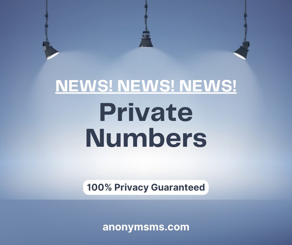AnonymSMS1's tweet photo. AnonymSMS has great news for you!
From now on, you can rent a private phone number with flexible payment options.
Privacy is guaranteed 100%
Check it out now!
https://t.co/LXiHr6VBva
#receivesmsonline #privatenumber #privacy #anonymsms #rentnumber https://t.co/4bH9n12hp7