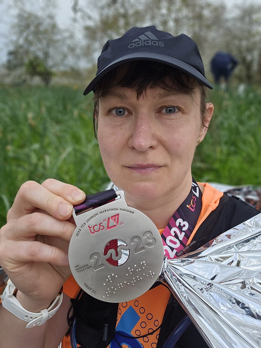 #MedalMonday 
My first official marathon #LondonMarathon    fuelled by @veloforte.   @Barefootjunkie @parkrunUK
#ukrunchat #WeRunTogether #BurgessFamily