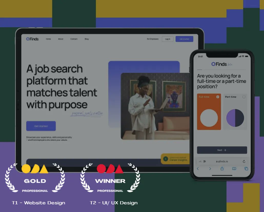qfindsio's tweet photo. Exciting news! 🪩

Our product and design team have won awards at the Online Design Awards!

Thank you to the @oda_awards for this honour! 🎉 🥳

#designawards #webdesign #uiuxdesign #qfinds #onlinedesignawards #uxdesign #ui #design

https://t.co/z0zNsvfebA https://t.co/S0HlHHJ1Se