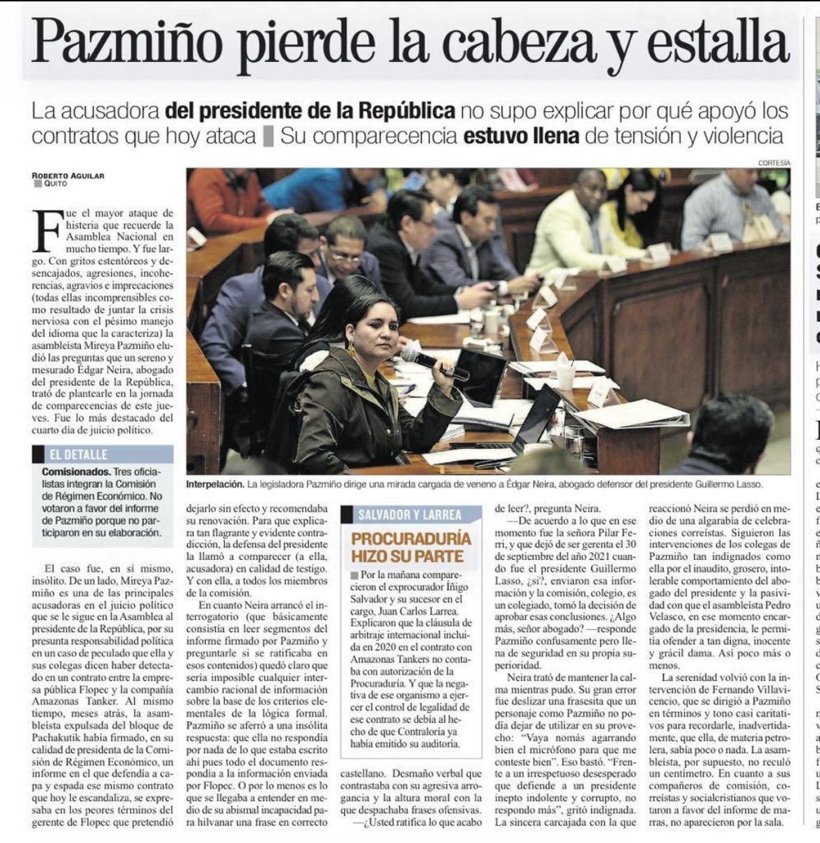 ¿Dr parece que los acusadores no tienen pruebas sólidas? Es la pregunta que me hacen los ciudadanos en cada lugar que me encuentran y a todos les respondo “Lo evidente no se pregunta”. Lo grave es que los acusadores sabían  del informe y del daño a su acusación y no hicieron nada