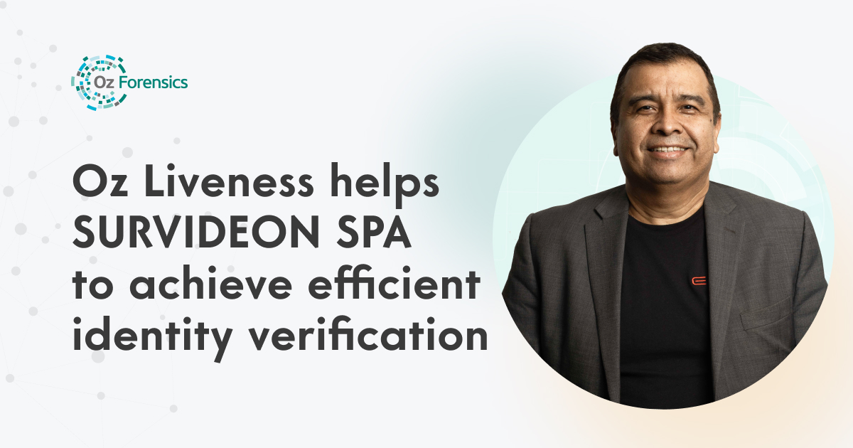 Oz_Forensics's tweet photo. Oz Forensics has helped SURVIDEON SpA to achieve efficient and automated identity verification processes. Read Success Story: https://t.co/u0p5yS4tDl   
#liveness #livenessdetection #biometricfraud #successstory #ozforensics #ozliveness #saas https://t.co/OKOdLHeVJP