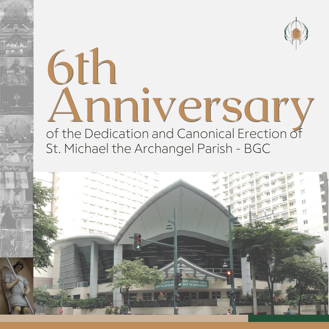 stmichaelbgc's tweet photo. We give thanks to God for the past six years of grace that he has bestowed on our beloved Parish Church. Viva San Miguel!
#StMichaelBGC
#saintmichaelbgc
#StMichaelTheArchangelParishBGC
#SMAPCommunity https://t.co/YFJlYR1rna