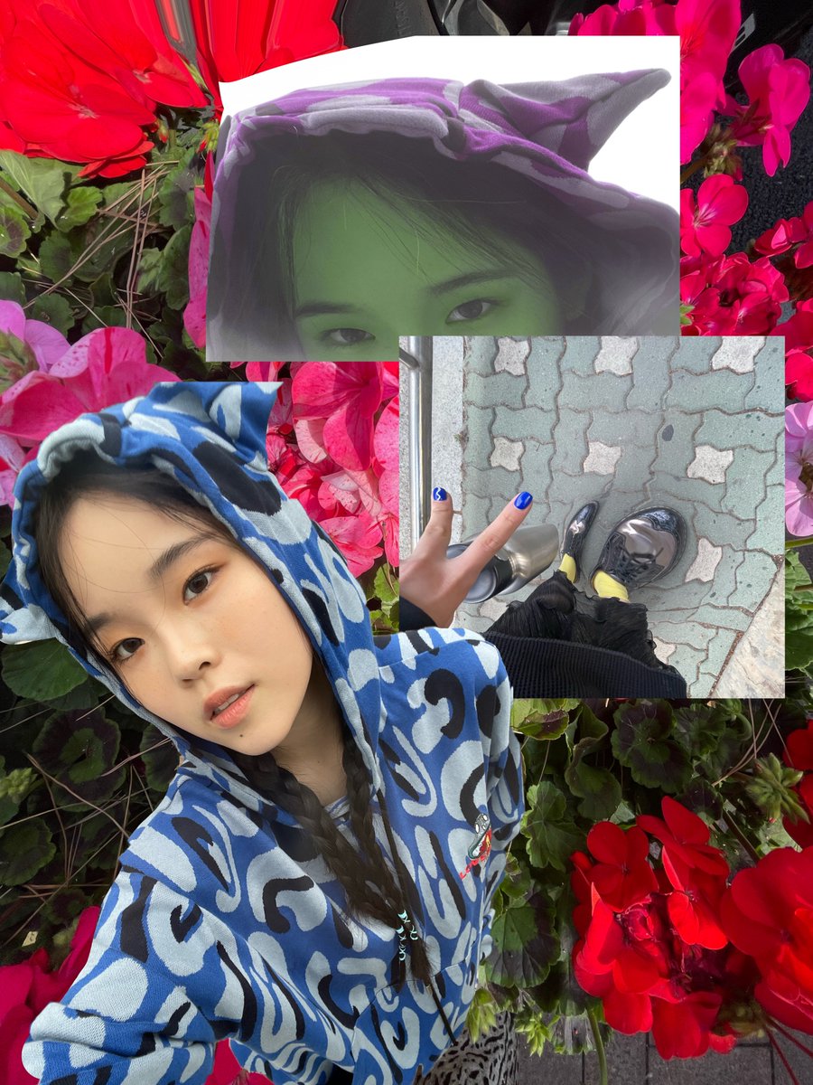 ceocona's tweet photo. Today’s fit check along with this fluffiest cloud! The doggo was a bit shy however, I managed to get a selfie although it took me some time. A little tip from Cona, if you find a blooming flower around you, make sure to take a snapshot. 🌸 https://t.co/1fDV6VzLTO