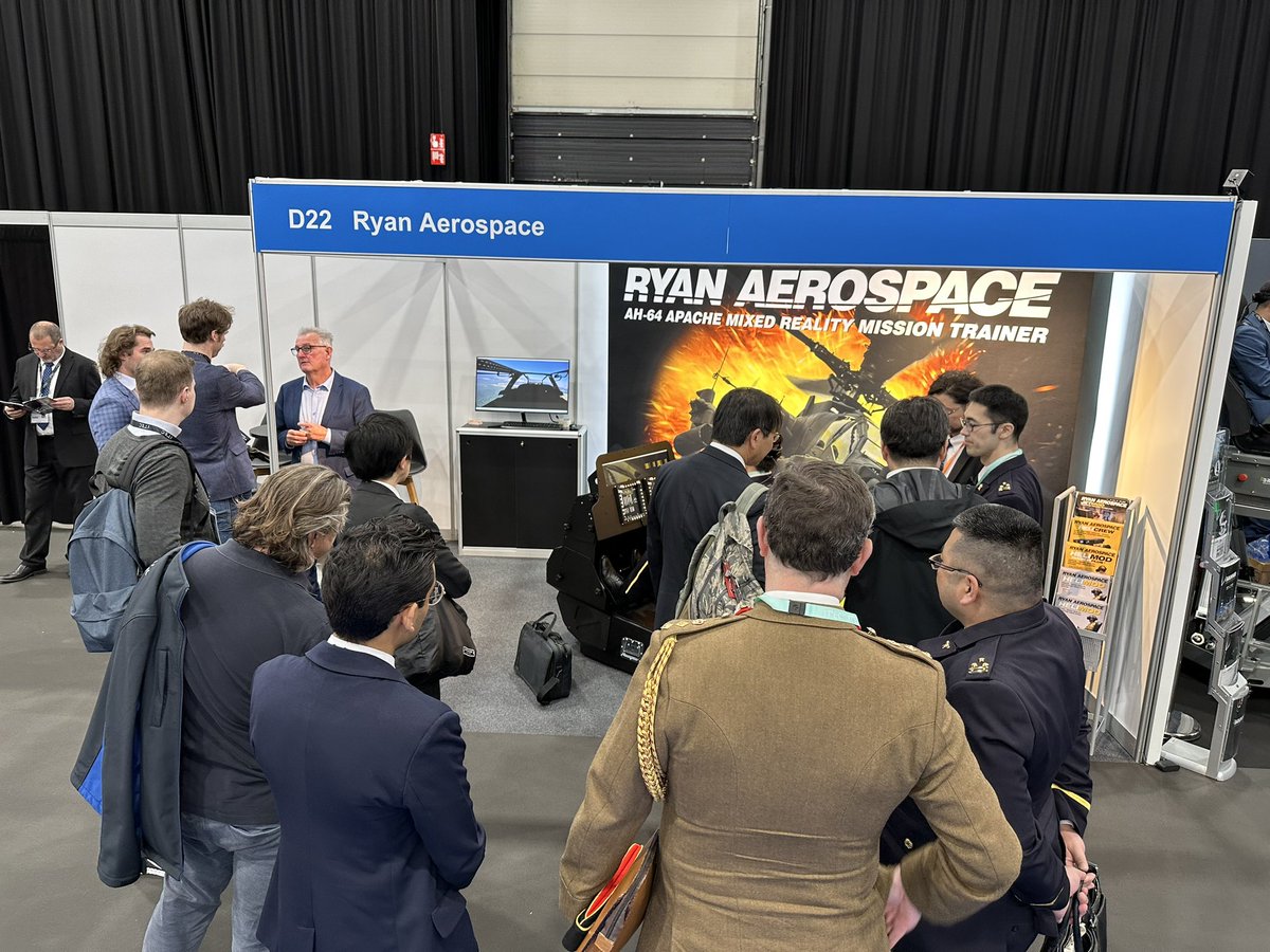 RYAN AEROSPACE is at IT2EC in Rotterdam on Booth #D22, showcasing our HELIMOD Mark III configured as a mixed reality AH-64 Mission Training Simulator. Come and see why the US Air Force, US Navy and US Army have trusted RYAN AEROSPACE to deliver more than 300 simulators. 
#helimod