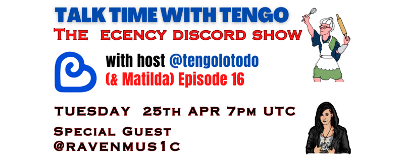 RavenMus1c's tweet photo. Don´t miss "Talk Time with Tengo" tomorrow in the Ecency Disord! I am happy to be guest of the show! :) Hope to see you there! <3 https://t.co/3cL9Kul5Aj @TengoLoTodo @ecency_official #hive #ecency #ecencydiscord #ecencyshow  #talktimewithtengo #hivemusician #hiveinterview #raven https://t.co/6jGLxy5uiE