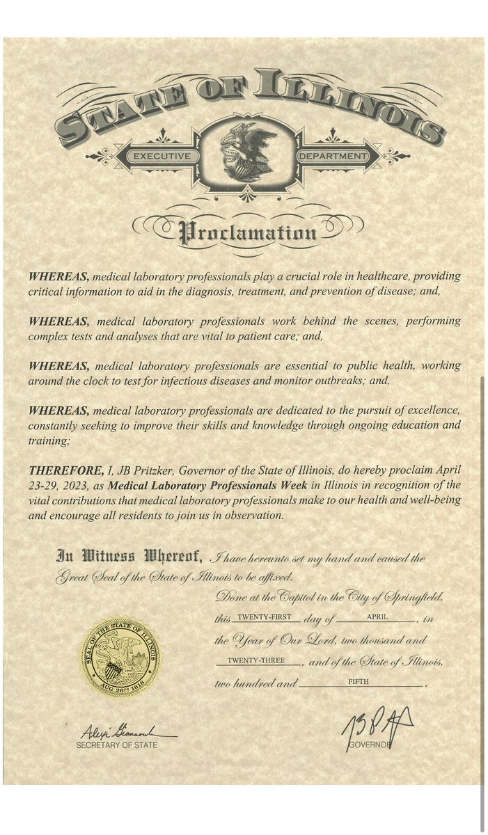 Laboratory medicine is the reason why healthcare professionals have the ability to diagnose, monitor and treat illnesses and diseases. 

I'm proud to be and to know so many amazing medical laboratory scientists! 

#LabWeek #Lab4Life #IAmASCLS #WeSaveLivesEveryday