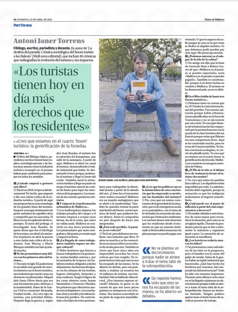 <a href="/EdiMoll/">Editorial Moll</a> <a href="/arabalears/">Diari ARA Balears</a> <a href="/AJ_Son_Servera/">AJSonServera</a> <a href="/BibliSonServera/">Biblioteques Son Servera</a> <a href="/bibliomallorca/">Bibliomallorca</a> <a href="/GOBMallorca/">GOB Mallorca</a> <a href="/cedocuib/">CEDOC UIB</a> @Treball_Goib @turismeiesports <a href="/llibreters/">Gremi de Llibreters de Mallorca</a>