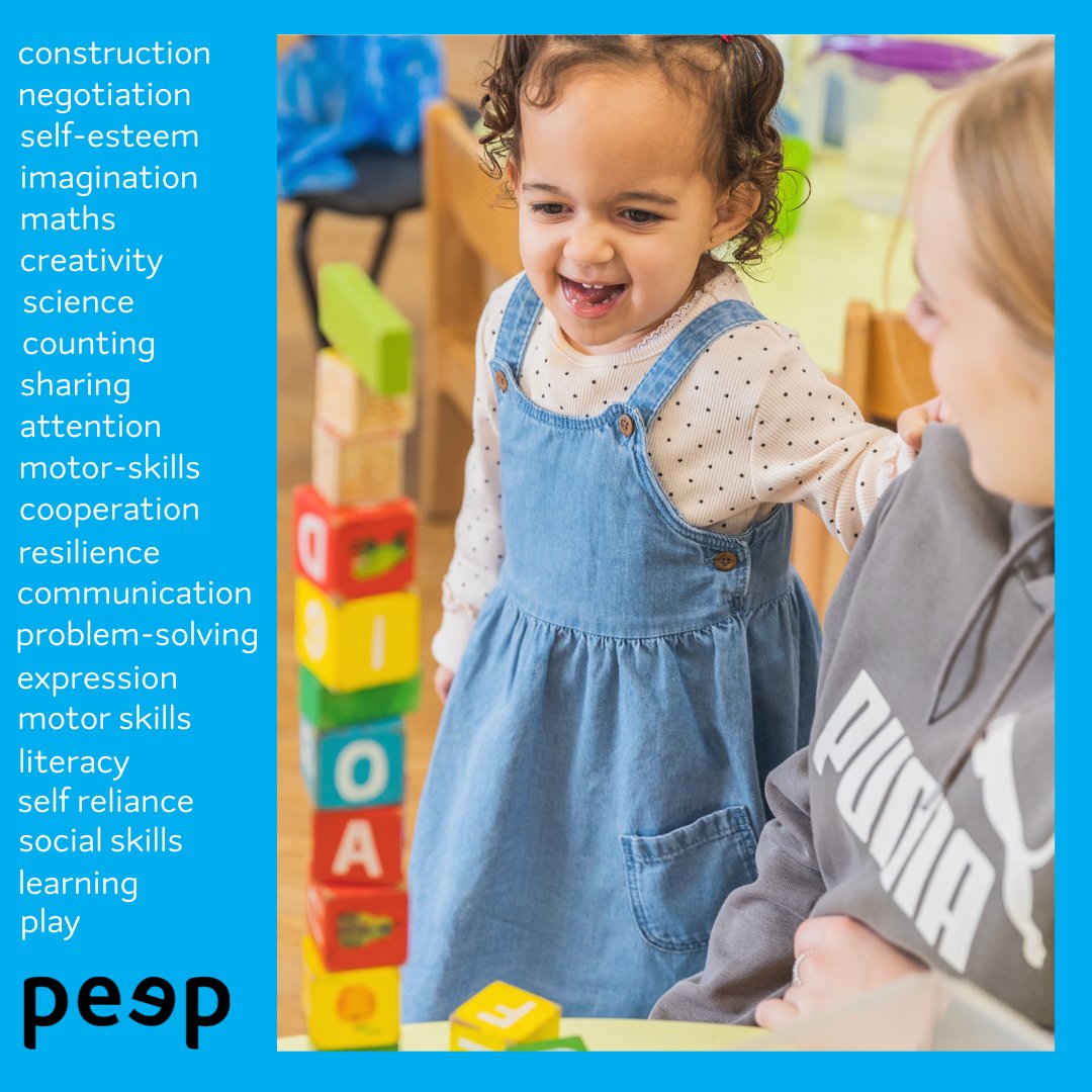 Building with blocks is more than just play...

#playislearning #learningthroughplay #playmatters #peep