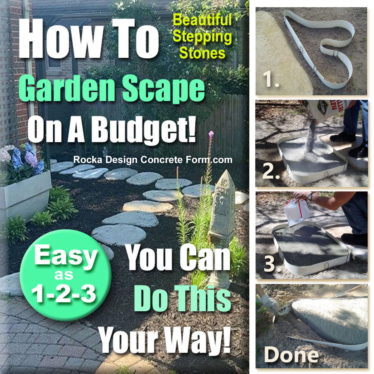 DIYstonemaker's tweet image. DIY and Create Garden Paths, Walkways, and Patios using Rocka Designs Flexible and Reusable Concrete Shaping, Stepping Stone Maker. Easy as 1-2-3.

You Can Do It, We Promise!

Visit ROCKA DESIGN Today!

buff.ly/36dsv69