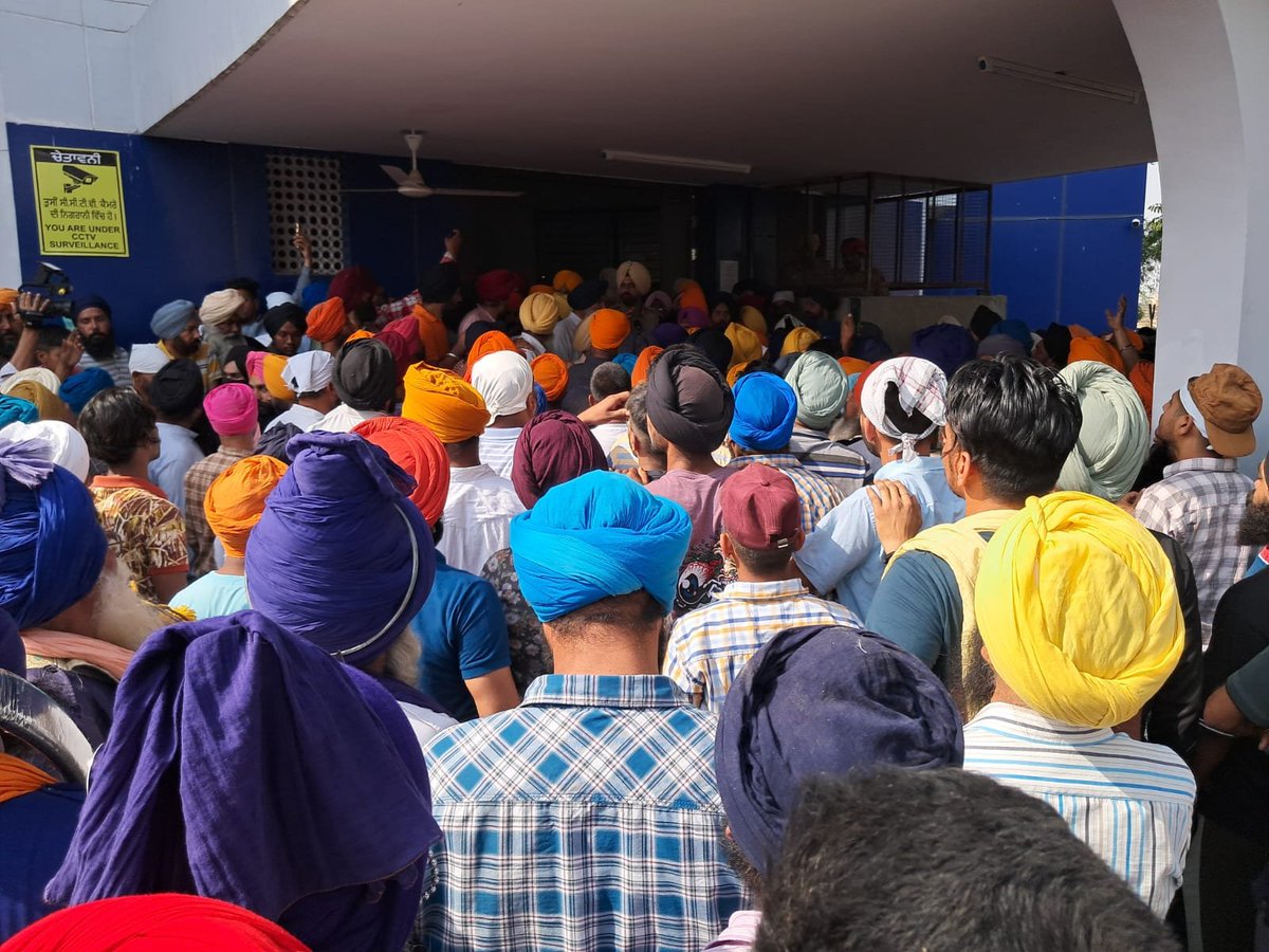 SGPCAmritsar's tweet photo. Strict action should be taken against accused who committed disrespect of Sri Guru Granth Sahib in Morinda: Harjinder Singh Dhami
-SGPC President also took notice of sacrilege incident at Golewala in Faridkot
Amritsar, April 24:
Taking strict notice of disrespect of Sri Guru Granth Sahib at Gurdwara Kotwali Sahib, Morinda, in Rupnagar district, the Shiromani Gurdwara Parbandhak Committee (SGPC) President Harjinder Singh Dhami has demanded strict and exemplary action against the person accused of disrespect. 
 He said that Sri Guru Granth Sahib is highly respectful for the Sikhs, but it is sad that the incidents of disrespect/sacrilege are not stopping. He said that due to lax action taken by the government against the accused persons in the past, the courage of such forces is increasing.
“If exemplary punishments are given, no one will have the courage to commit such a heinous crime”, said Harjinder Singh Dhami.
 The SGPC President said that if there is anger in the society against a person caught committing sacrilege, then he/she is often saved by referring to the law, while on the other hand, due to lax action by the police, the accused would come out after some time. “This is a big question for governments, which they cannot avoid”, he said.
 Harjinder Singh Dhami said that the incident of disrespect at Morinda is heart-wrenching, in which, the accused has come and insulted the Guru.
 “This person should not be spared under any circumstances and the police administration should set an example by taking strict action. The matter should be seriously investigated so that the forces behind this incident can be brought to light. If the government and the police try to cover up, then this will not be good”, said the SGPC President.
 He also condemned the incident of scattering the sacred Angs (parts) of Gutka Sahib in Golewala village of Faridkot. He said that the sacrilege has been committed openly in this incident, the visuals of which have also been caught in the CCTV. He said that the accused should not be spared even if he belongs to any community. He demanded that the people who created communal atmosphere and hurt the sentiments of Sikhs should be strictly questioned, so that the main culprits of this phenomenon can be caught.
@HMOIndia @PunjabGovtIndia @CMOPb @PunjabPoliceInd @DGPPunjabPolice @RupnagarPolice @DcRupnagar