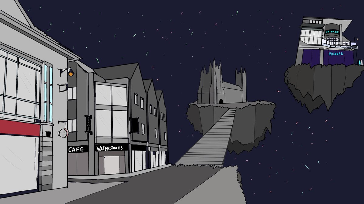Right now our students are finishing up their games for the assignment! In the meanwhile check out some of these map concepts based in Canterbury!

#gamedev #conceptart #indiegame #student #IndieGameDev #indiedev #gamedesign