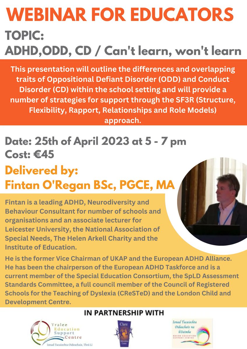 Teachers, this is your last shot to register for this once-off training with Fintan O’Regan!
The webinar is happening tomorrow, more info and registration -&gt; buff.ly/3AaisO7