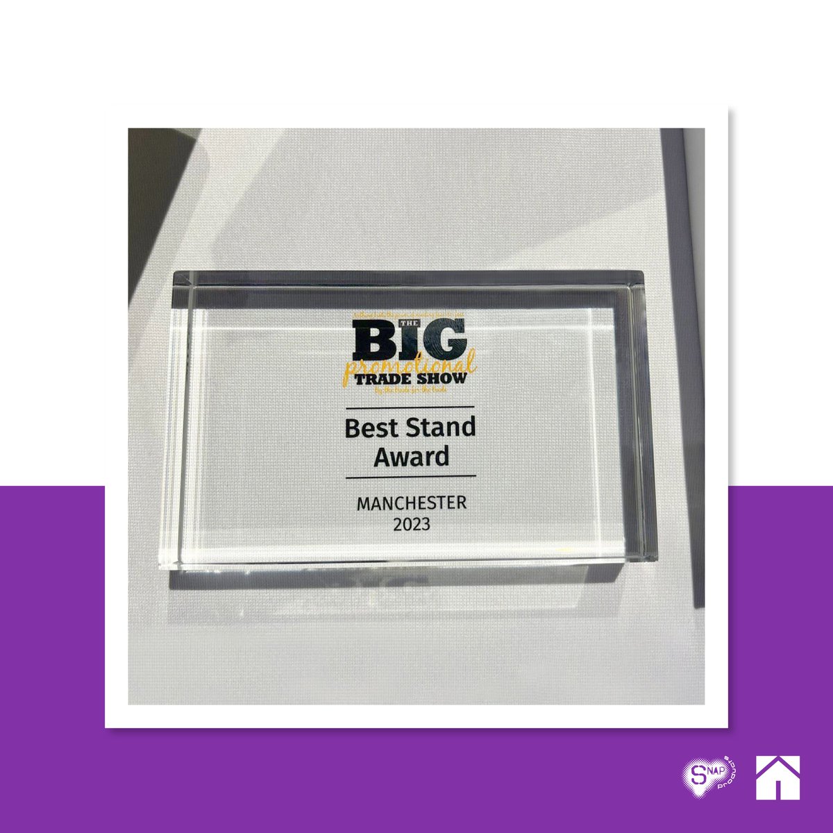 We won the award for Best Stand at The BIG Promotional Trade Show in Manchester! 🎉🏆

Thank you to everyone who took the time to talk to us, it was a great show!

Don’t forget to register your attendance for the Heathrow show on 27 April: bit.ly/3mM6hUA

#TBPTS