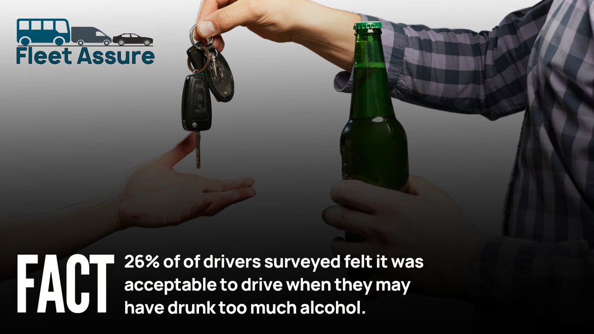 FleetAssure's tweet photo. In a survey of more than 2,000 drivers, by road safety charity IAM RoadSmart, 26% of respondents felt it was acceptable to drive when they may have drunk too much alcohol, and 24% would drive after using cannabis. https://t.co/qc0iQ1GtxI