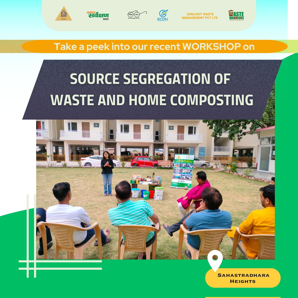DdnNagarnigam's tweet image. Take a peek into our recent workshop on Source Segregation of waste and Home Composting at Sahastradhara Heights. We had an engaging session on how to effectively manage waste at home and the importance of composting. 
#SourceSegregation  #HomeComposting #Compostingathome