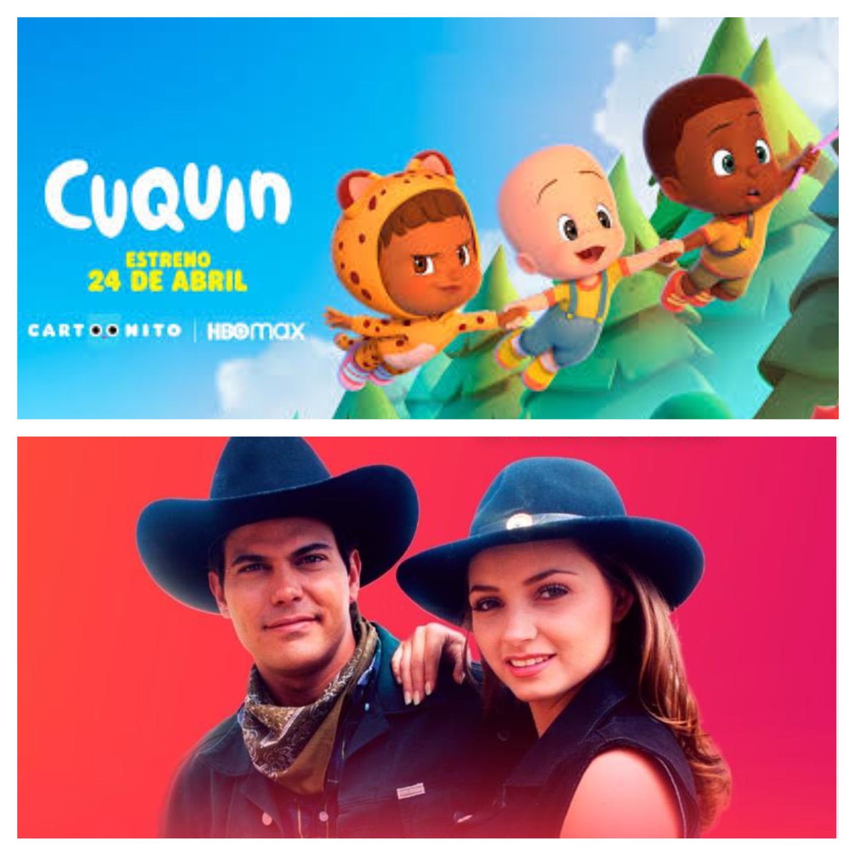 AlvaroCueva's tweet photo. "La dueña" y "Cuquín" https://t.co/agmTLaKW27 @tlnovelastv @HBOMaxLA @cartoonnetwork @CartoonitoCN #LaDueña #AngelicaRivera #FlorindaMeza #Telenovela #telenovelas #TLNovelas #Cuquin #LaFamiliaTelerin #FamiliaTelerin #Cartoonito #NiñasyNiños #Preescolar #HBOMax #Mexico https://t.co/ppxWo7ReU6