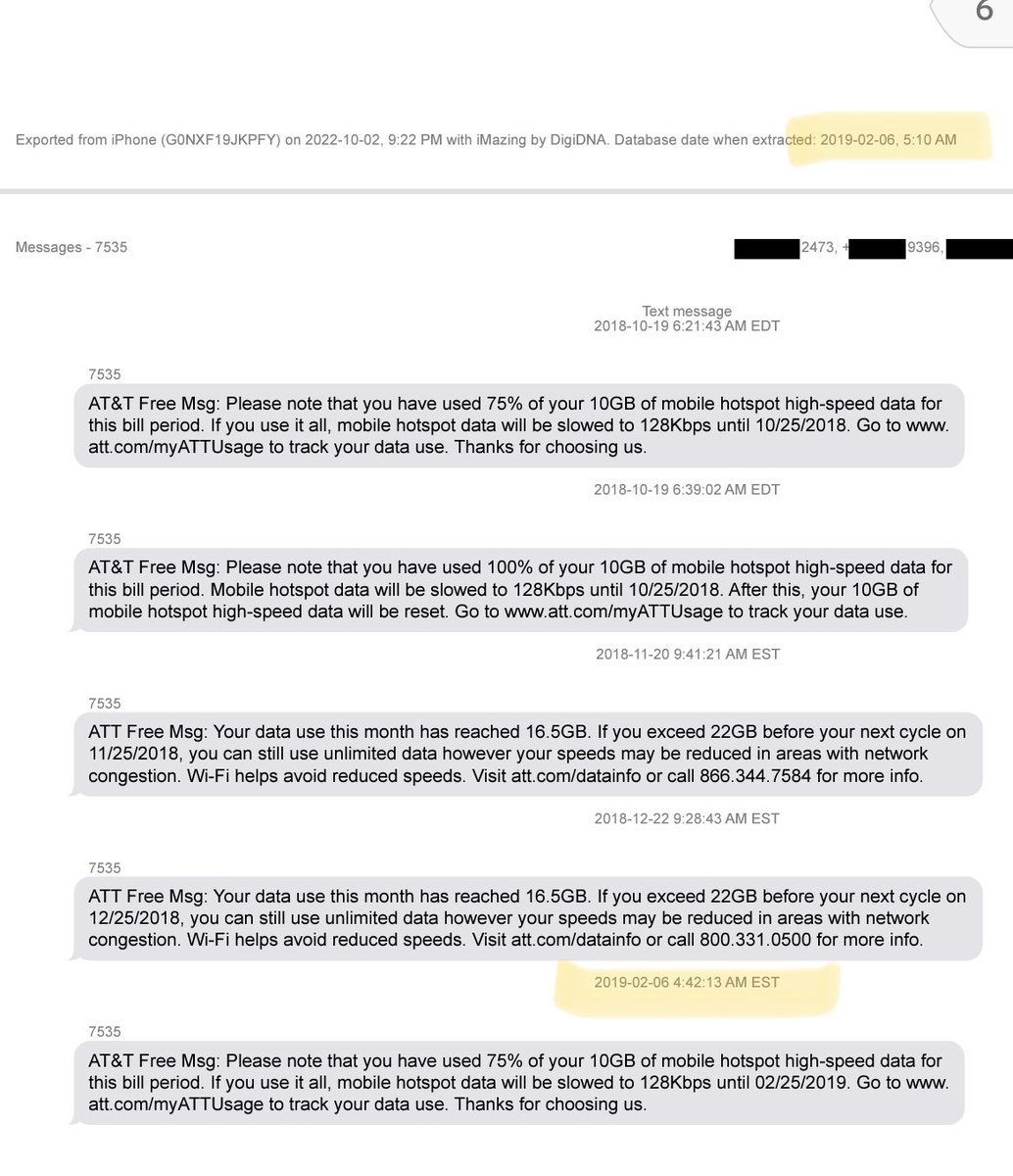 chip (@clliday) on Twitter photo <a href="/mrspanstreppon/">mrspanstreppon</a> “How to know if your phone is hacked”. It appears Hunter Biden received an automated text from AT&T that he was running low on data two weeks earlier than he normally received the message. The message was received just as his phone was being “backed up”. <a href="/mrspanstreppon/">mrspanstreppon</a> “How to know if your phone is hacked”. It appears Hunter Biden received an automated text from AT&T that he was running low on data two weeks earlier than he normally received the message. The message was received just as his phone was being “backed up”.