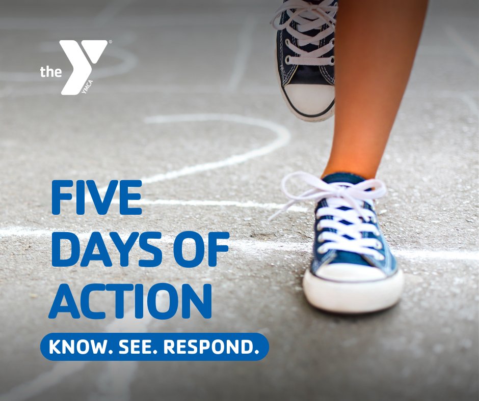 CCAYMCA's tweet photo. The Five Days of Action is back! April 24-28, our YMCA will participate in this campaign to increase awareness of child sexual abuse &amp; how we can prevent it. We pledge to protect the children we serve and hope you will too! Learn more at https://t.co/mStJrJ0E9x #FiveDaysofAction. https://t.co/e9p00m3xaX
