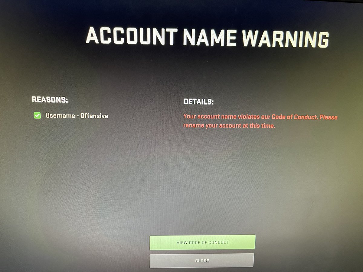 HumanityTV's tweet photo. @ATVIAssist @Activision:

I got spam reported for an “offensive username”. Lol I guess Humanity is SOOOOOOOOOOO offensive. Give me a break 😂👍 https://t.co/yEsA9OXQeB