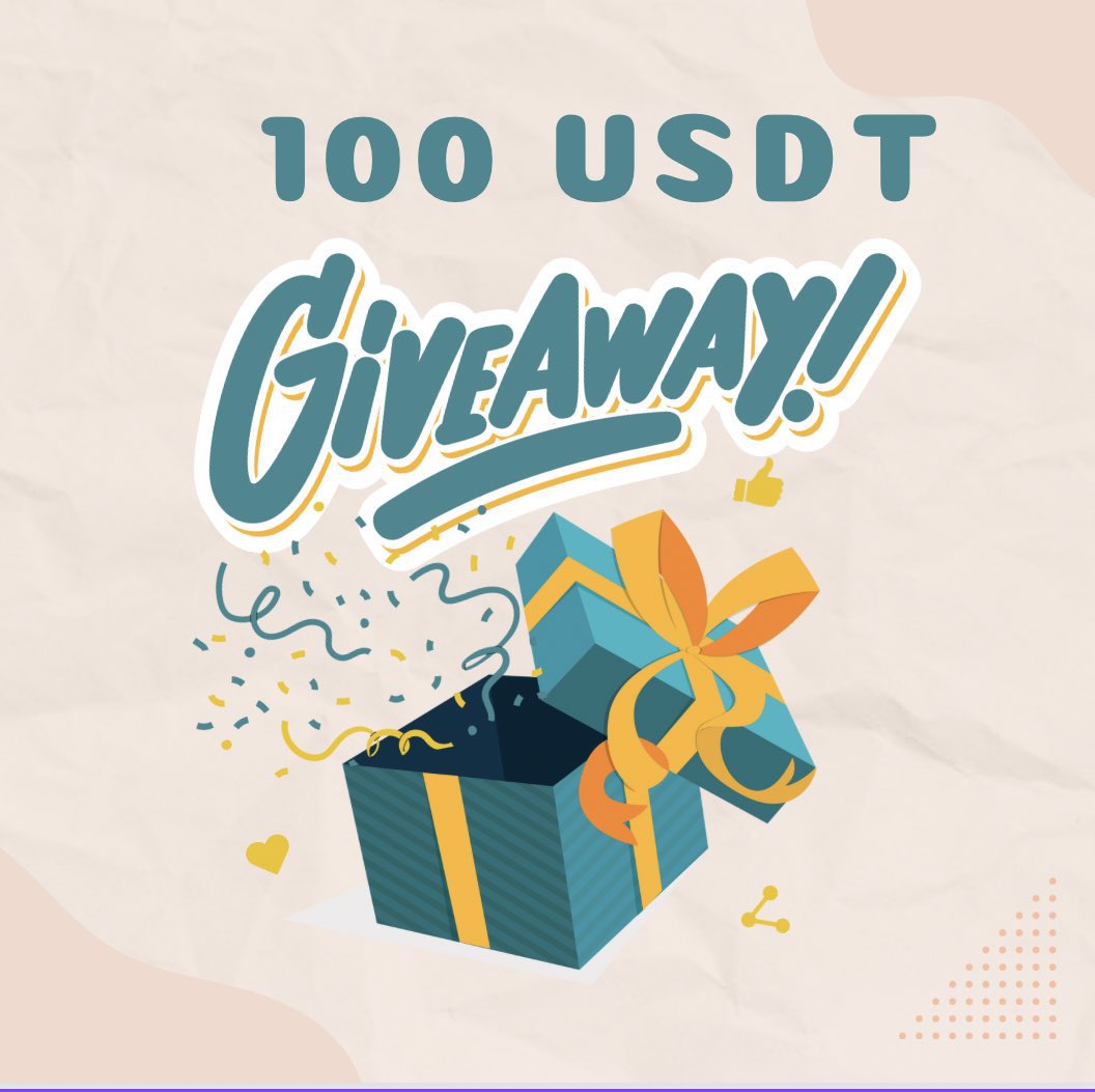 2 Kişiye 100$ Hediye! 🎁 Kurallar: -Beni takip et - Telegrama Katıl(zorunlu): t.me/+9SMtQ9PWoj5mZ… -Bu tweeti beğen + retweetle #kriptopara #kripto #btcusdt