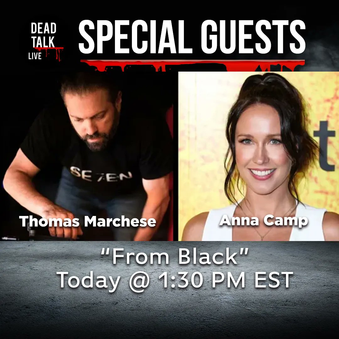 DeadTalk_Live's tweet image. Star @TheRealAnnaCamp &amp;amp; Director Thomas Marchese, "From Black," are our Special Guests on @DeadTalk_Live

#fromblack #annacamp #shudder #movie #film #upcomingmovies #entertainmentnews #celebrity #celebritynews #celebrityinterviews #talkshow #podcast #staywalking #deadtalklive