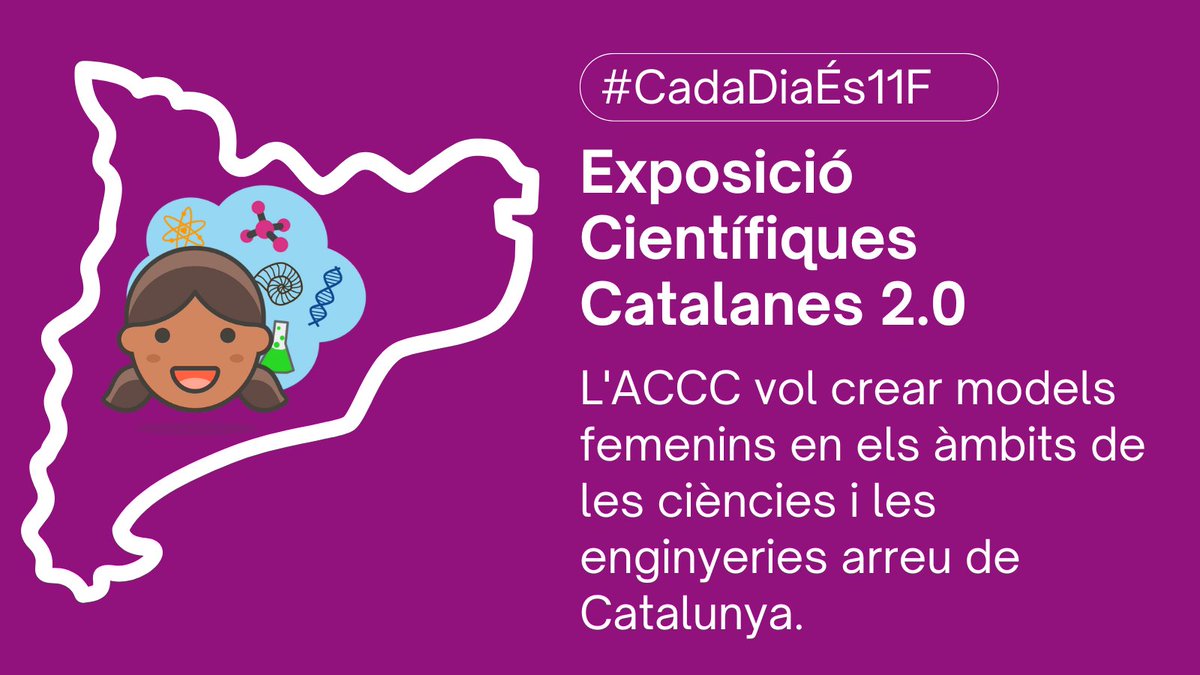 eduscopi's tweet photo. #CadaDiaÉs11F  

🟣L' @ACCC_ vol crear models femenins en els àmbits de les #ciències i les #enginyeries. 

Per fer-ho, ha creat l’exposició 'Científiques catalanes 2.0', que ja ha passat per més de 15 centres en tota Catalunya!📍 

La coneixeu❓  
🖇️ https://t.co/NpmZ0P7qac https://t.co/M7pfTXG2ka