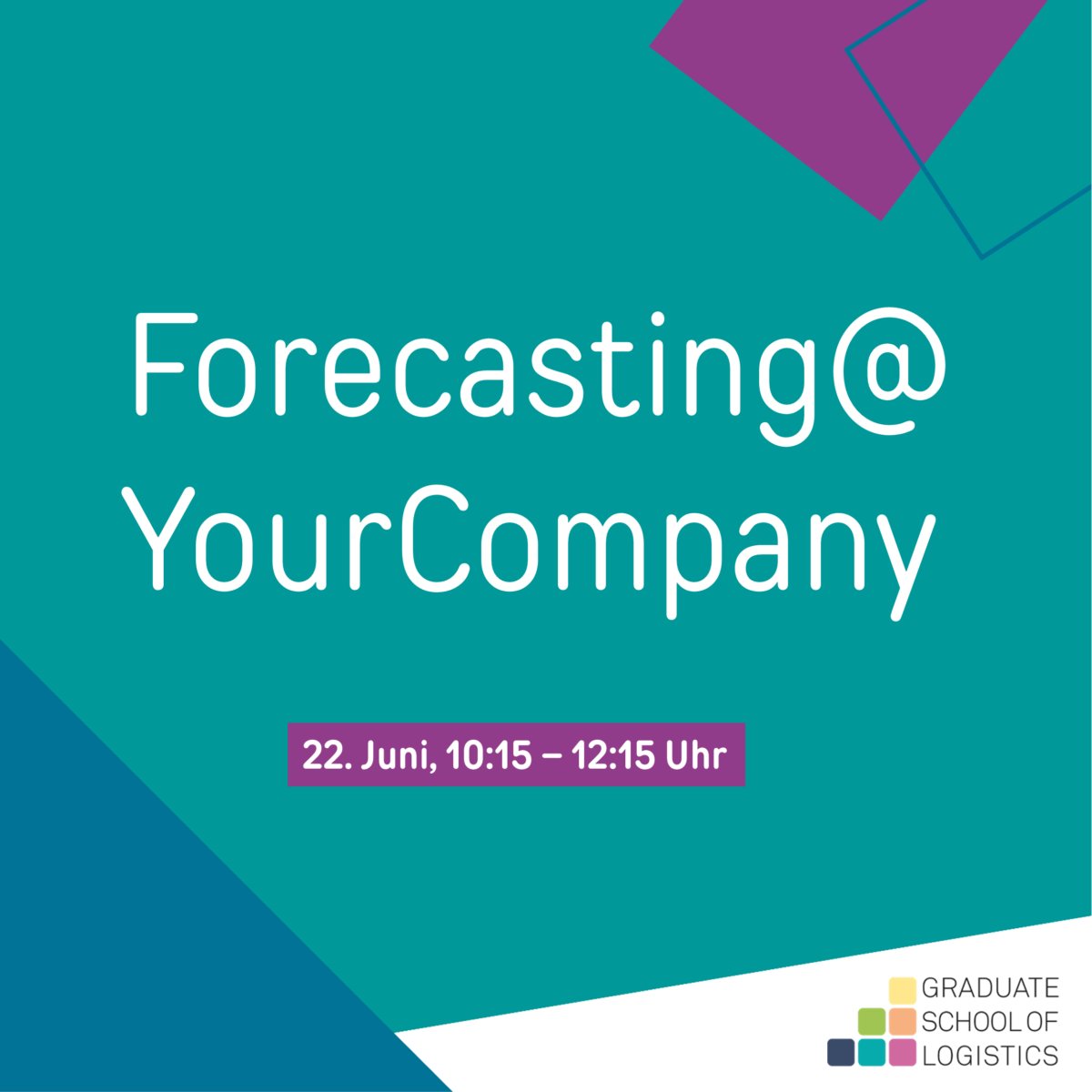 Der Workshop #forecasting@YourCompany ist nur eins von vielen Formaten, die das diesjährige Transfer.Festival am @FraunhoferIML in Dortmund bereit hält. Einfach mal machen, es könnte ja gut werden! 😉 Hier gibt es Tickets digitalhublogistics.de/programm-trans… @DigiHubLog