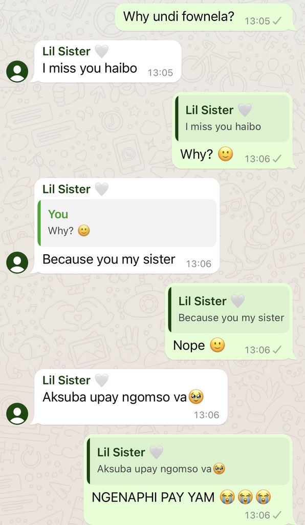 sharon_mfanta's tweet photo. Younger siblings are a problem 😂😭 https://t.co/hFob2hbIDX